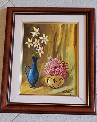 dipinto ad olio 30x35cm con cornice Giulietti