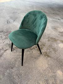 Poltrona velluto seduta