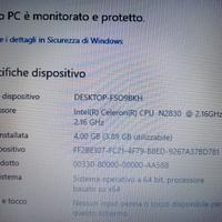 Portatile Acer aspire ES1-511 senza batteria