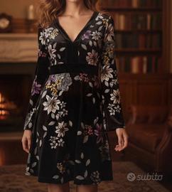 Vestito in velluto a fiori Talco stile Parigi