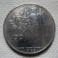 100 Lire Minerva 1965