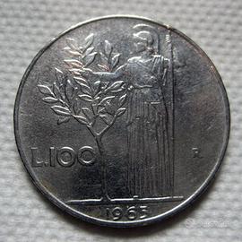 100 Lire Minerva 1965