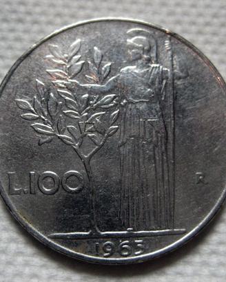 100 Lire Minerva 1965