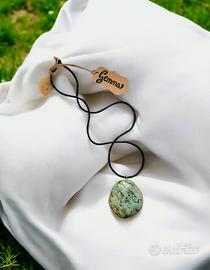 Collana con Pietra Naturale Minerale “Gemma”