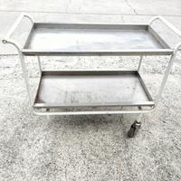 carrello con ripiani inox