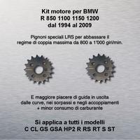 Kit pignoni speciali per lei BMW boxer dal 1994 al