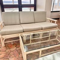 Divano e tavolo vetro – prezzi simbolico