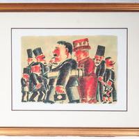 Franz borghese litografia quadro