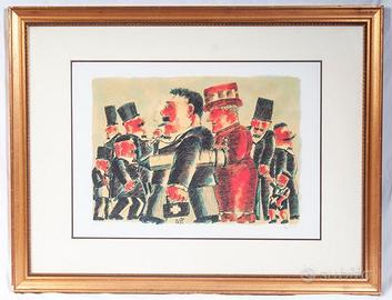 Franz borghese litografia quadro