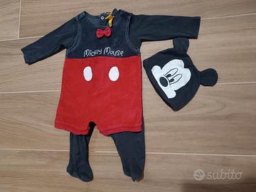 Tutina Disney Mikey Mouse bimbo 6-9 mesi