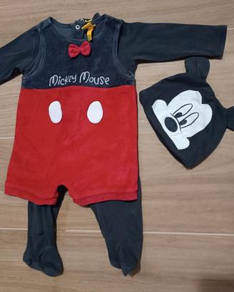 Tutina Disney Mikey Mouse bimbo 6-9 mesi