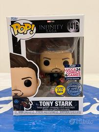 Funko Pop Tony Stark 1416 GITD Lucca Comics