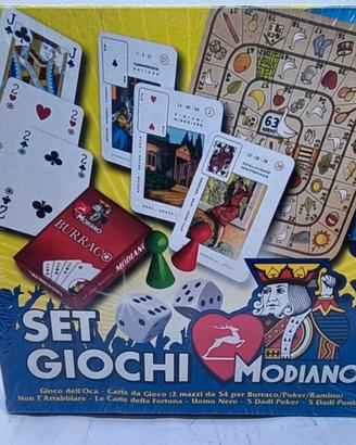 Set 6 giochi da tavolo Modiano nuovo