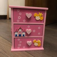 Porta gioie con cassettini