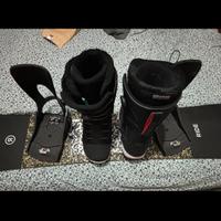 Tavola snowboard RIDE con attacchi rapidi k2