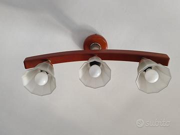 set 2 lampadai in legno