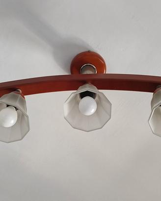 set 2 lampadai in legno