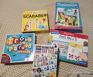 set giochi educativi 