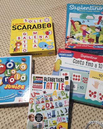 set giochi educativi 