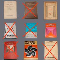 Libri di testo vintage dagli anni'30 fino anni '80