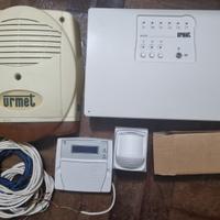 KIT IMPIANTO ALLARME URMET COMPLETO DI CAVO BATTER