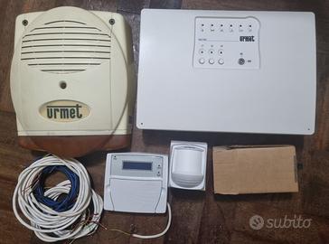 KIT IMPIANTO ALLARME URMET COMPLETO DI CAVO BATTER