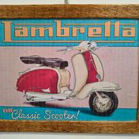 targa in legno cartello cornice noce