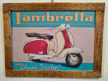 targa in legno cartello cornice noce