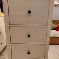 Cassettiera alta in legno bianco Ikea