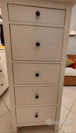 Cassettiera alta in legno bianco Ikea