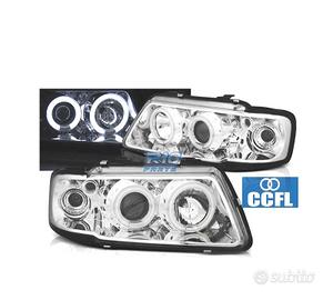 FARI AUDI A3 8L 96-00 ANGEL EYES CCFL FONDO CROMAT