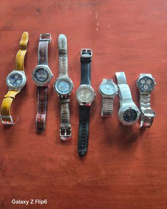 lotto 7 orologi Swach