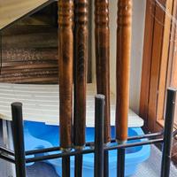 4  pale  da forno  con supporto