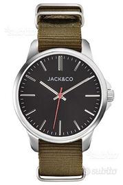 Orologio Jack&Co cinturino verde militare