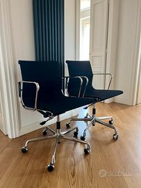 2 Sedie ufficio Vitra EA 117 - Tessuto nero