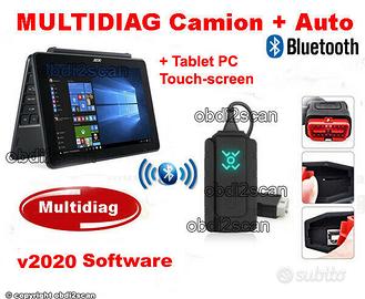 Diagnosi auto professionale 2023 + tablet