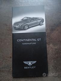 Libretto bentley  gt continental