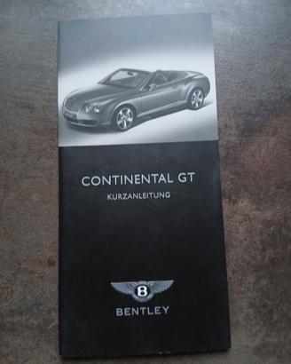 Libretto bentley  gt continental