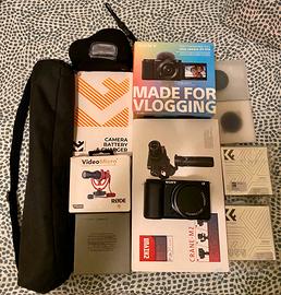 Kit video. Sony Zv e10 + mic + gimbal + ottiche