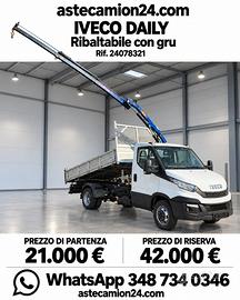Iveco daily c18 ibrido euro 6dtemp gru e ribaltabi