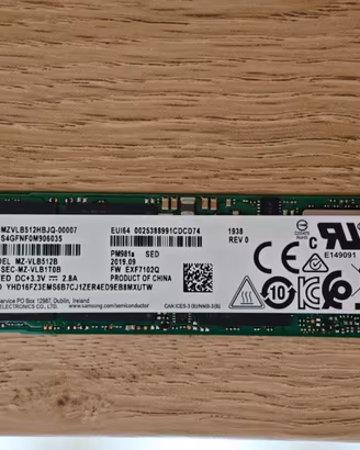 Lotto 3 SSD M.2 512GB – 1,5TB totali, 2 NVMe + 1 S