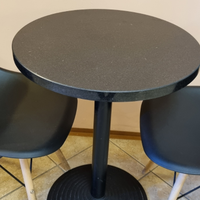 Tavolini da bar neri 5 pezzi