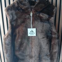 Gilet da donna ecco pelliccia taglia M marrone
