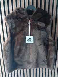 Gilet da donna ecco pelliccia taglia M marrone