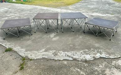 4 Pedane Palco modulari 1•1m Top Hexa