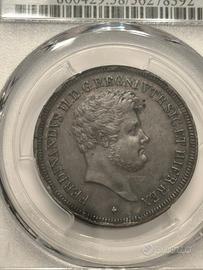 Napoli - 5 tornesi 1843 (AU58)