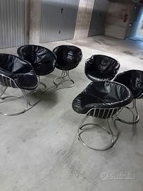 4 Sedie  modello Pan-Am, realizzate nel 1970