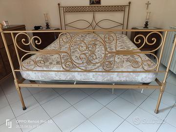 letto artigianale in ottone