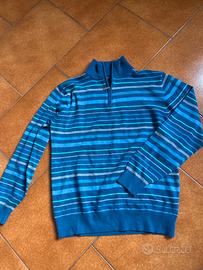Maglione con collo alto e zip xxl ma veste una L