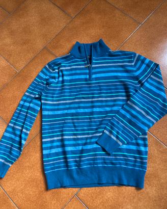 Maglione con collo alto e zip xxl ma veste una L